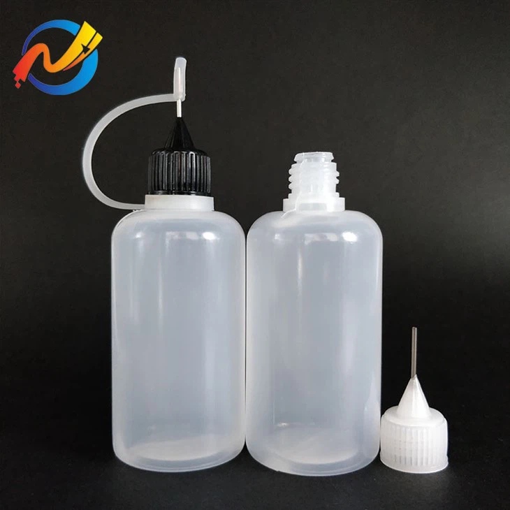 50 مل زجاجة Eliquids مع غطاء الإبرة