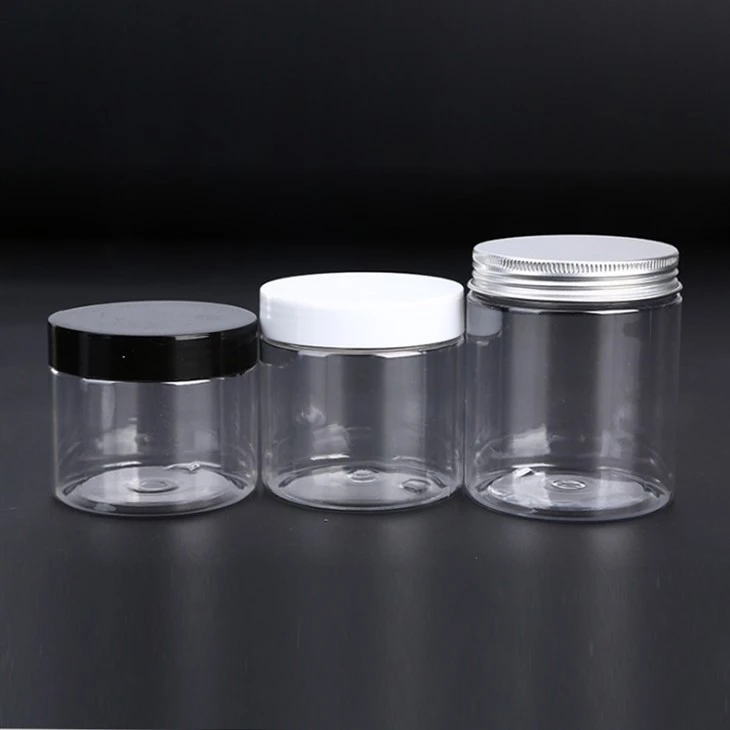 Amber Plastic Cosmetics Jars Candy Jars