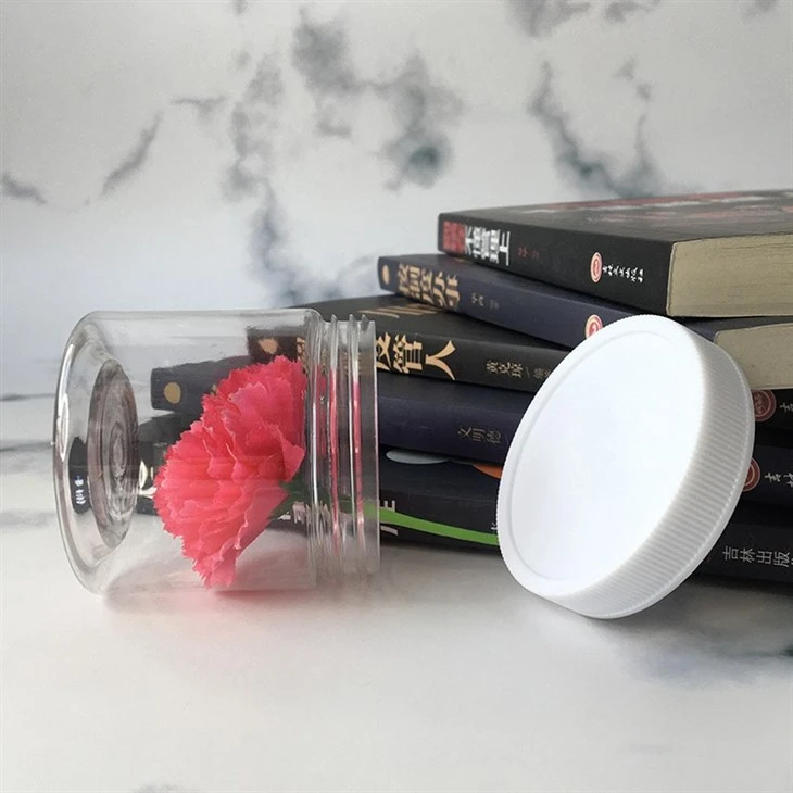 Plastic Jar With White Cap