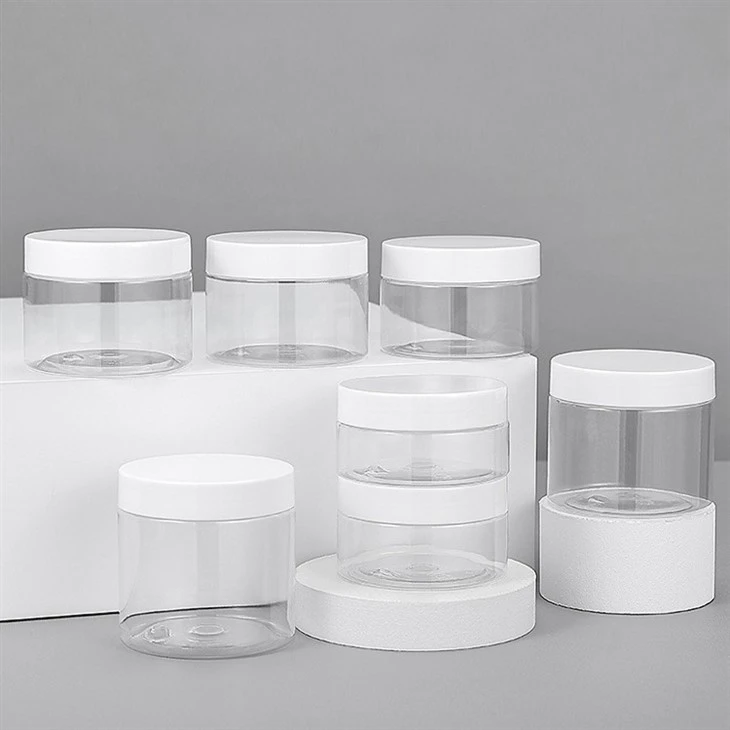 Plastic Packaging PET Plastic Jar Cosmetic Jar With Lid
