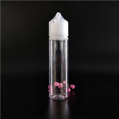 زجاجات زيت دخان سلسلة PET60ml V3 ، غطاء علوي مسطح